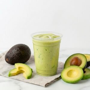 Avocado with milk